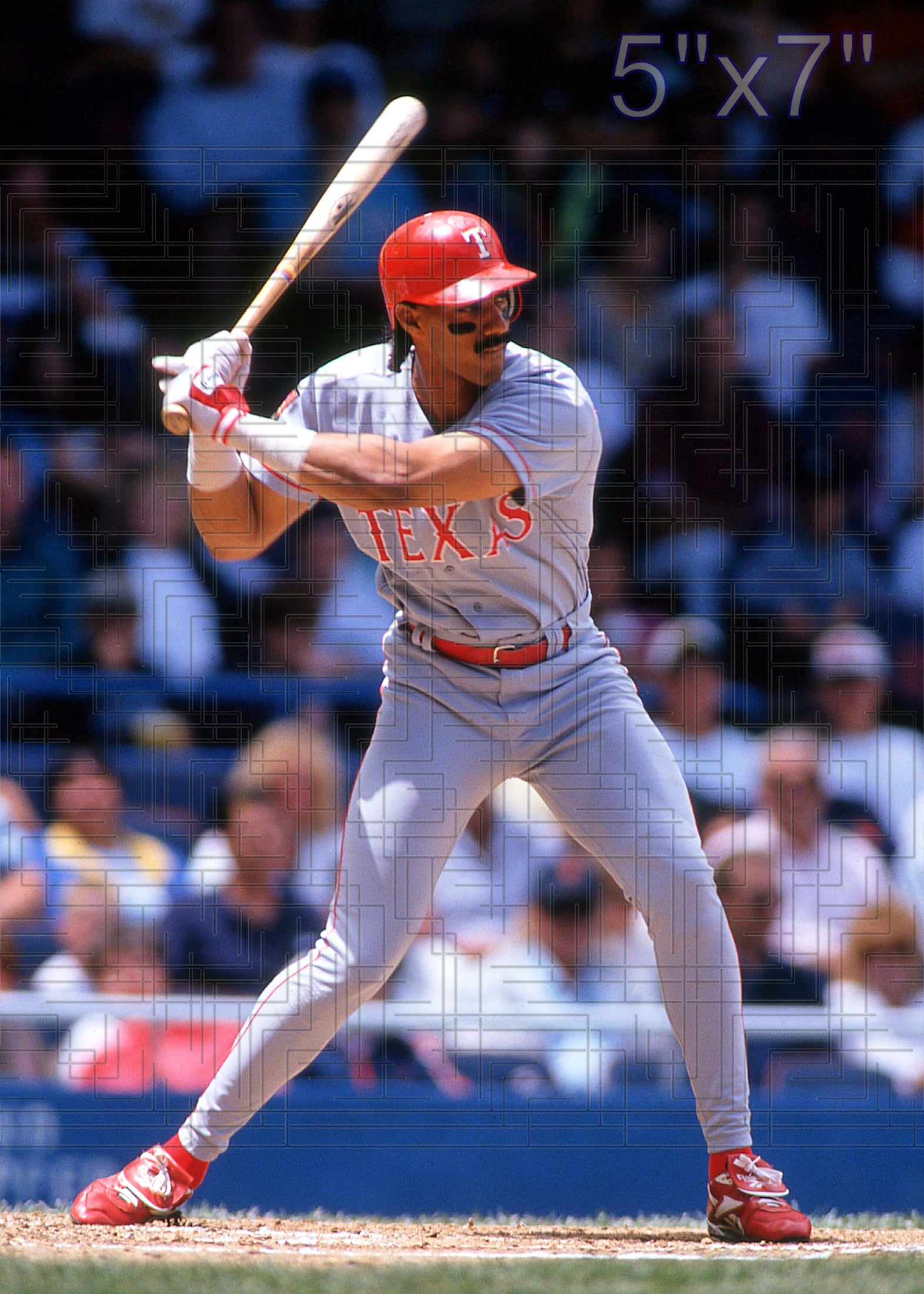 Juan Gonzalez - 1994 Texas Rangers - pose A - choose a size & style