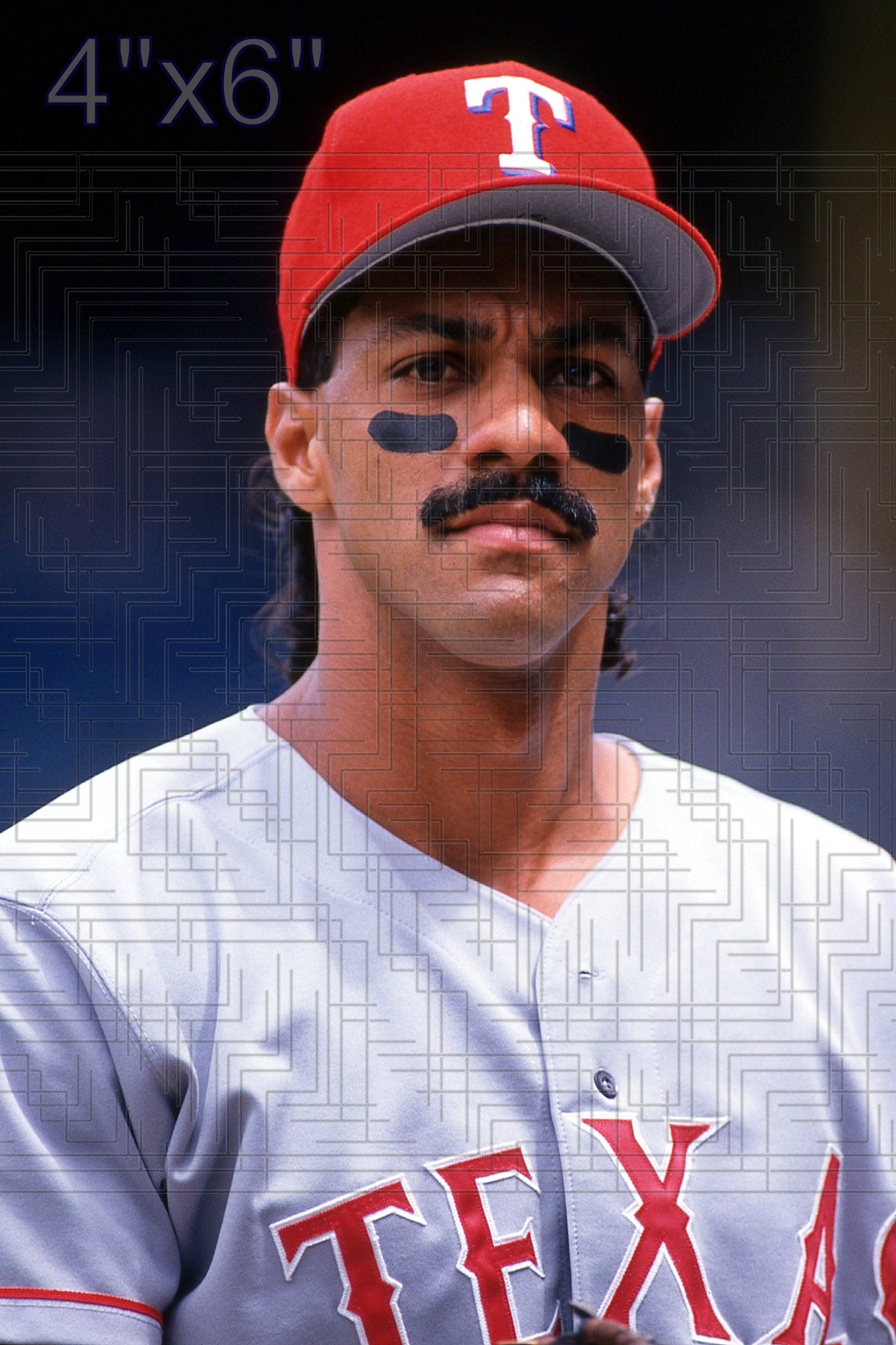 Juan Gonzalez - 1994 Texas Rangers - pose B - choose a size & style