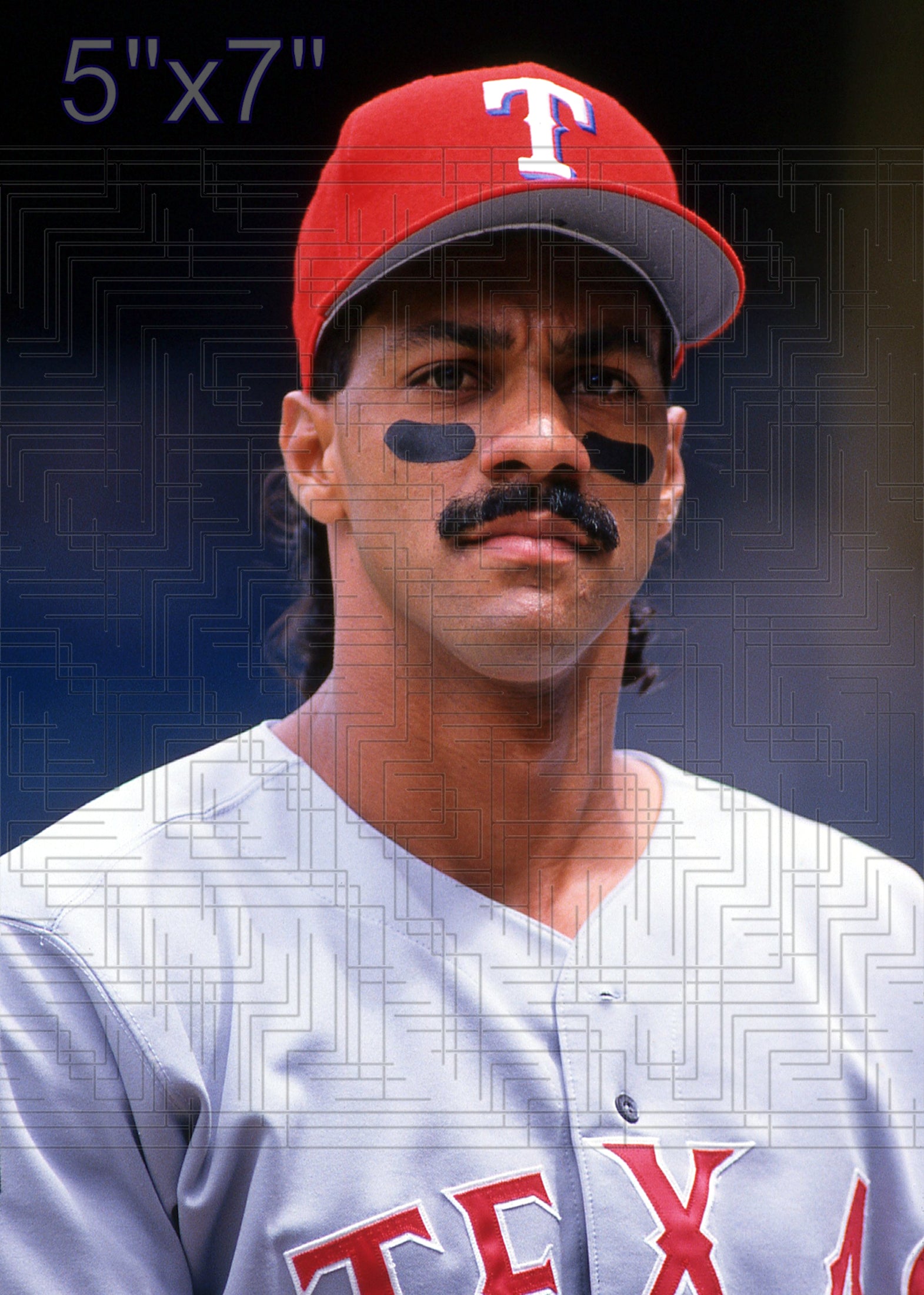Juan Gonzalez - 1994 Texas Rangers - pose B - choose a size & style