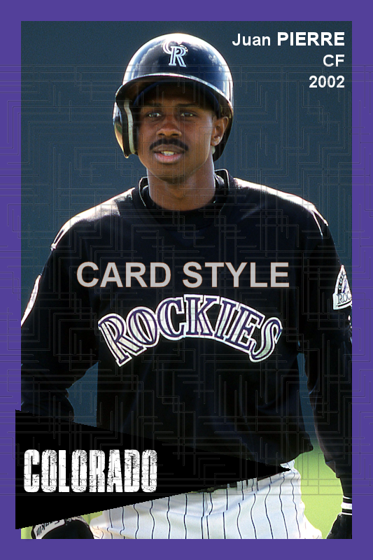 Juan Pierre - 2002 Colorado Rockies - choose a size & style