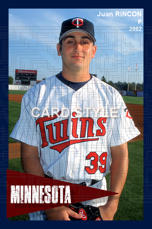 Juan Rincon - 2002 Minnesota Twins - choose a size & style