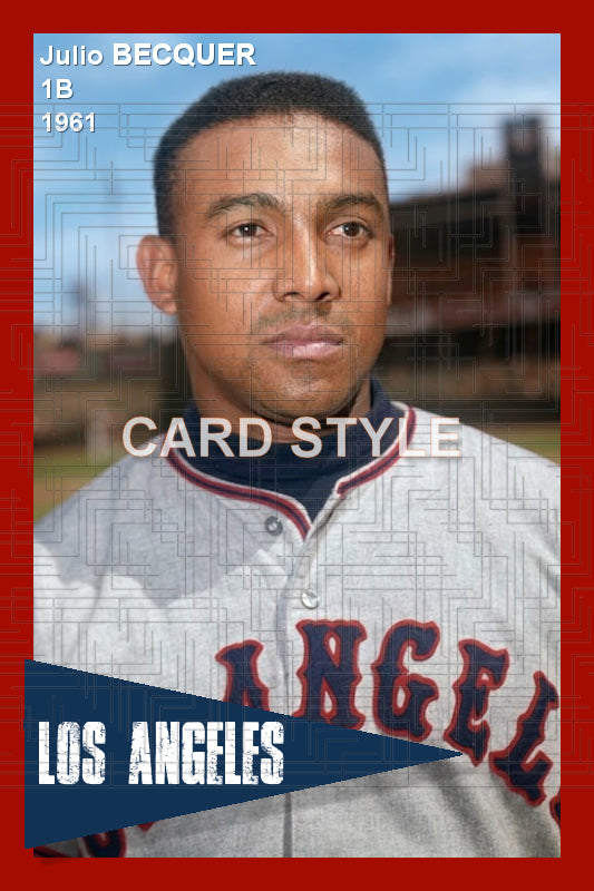 Julio Becquer - 1961 Los Angeles Angels - choose a size & style