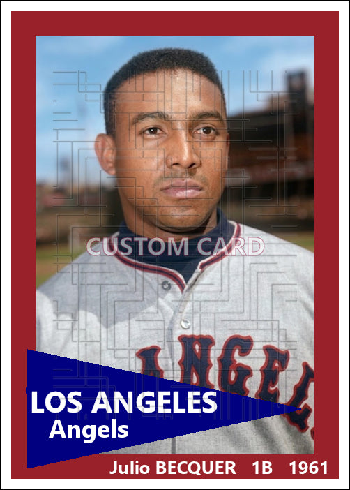 Julio Becquer - 1961 Los Angeles Angels - choose a size & style