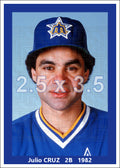 Julio Cruz - 1982 Seattle Mariners - choose a size & style