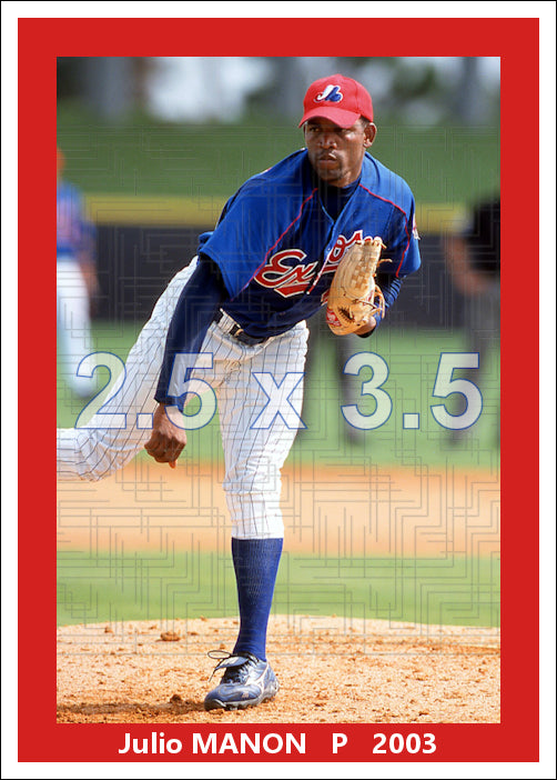 Julio Manon - 2003 Montreal Expos - choose a size & style