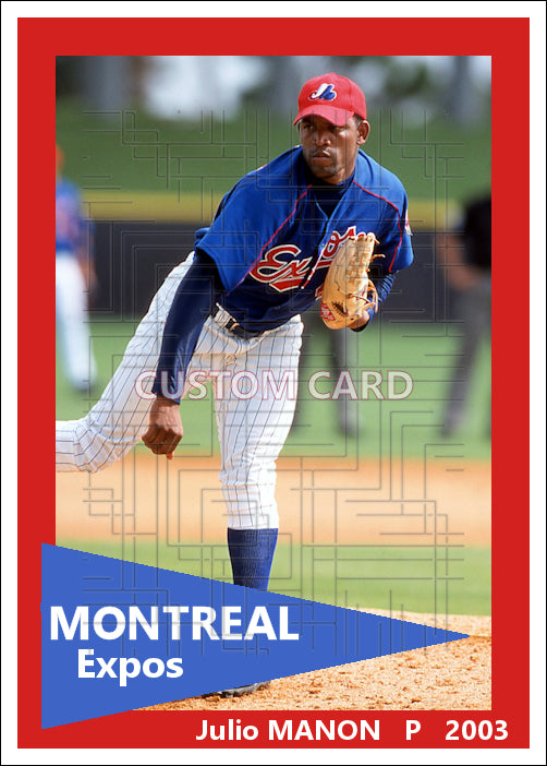 Julio Manon - 2003 Montreal Expos - choose a size & style