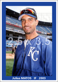 Julius Matos - 2003 Kansas City Royals - choose a size & style