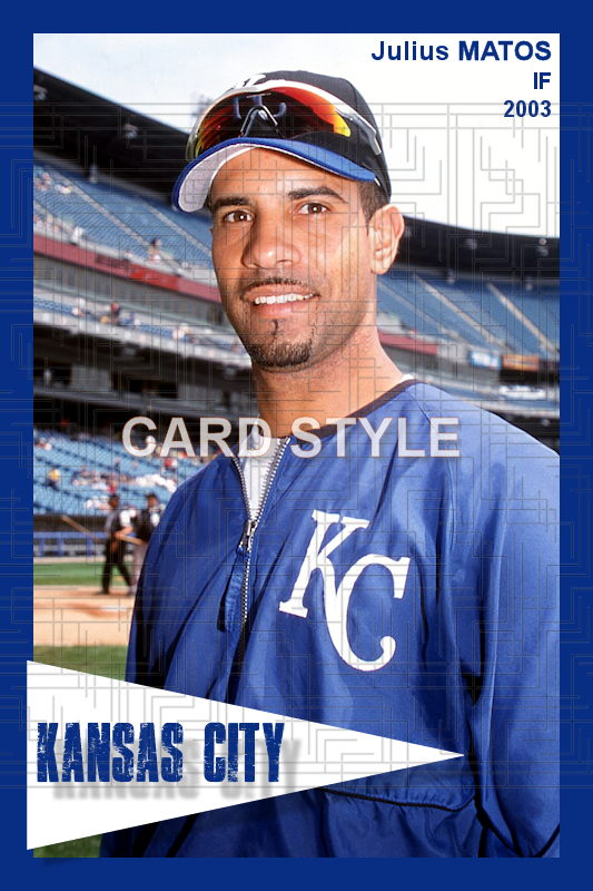 Julius Matos - 2003 Kansas City Royals - choose a size & style