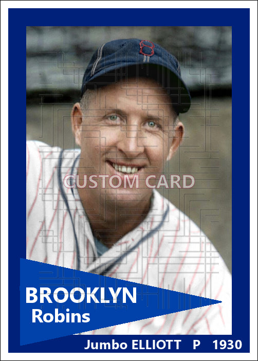 Jumbo Elliott - 1930 Brooklyn Robins - choose a size & style