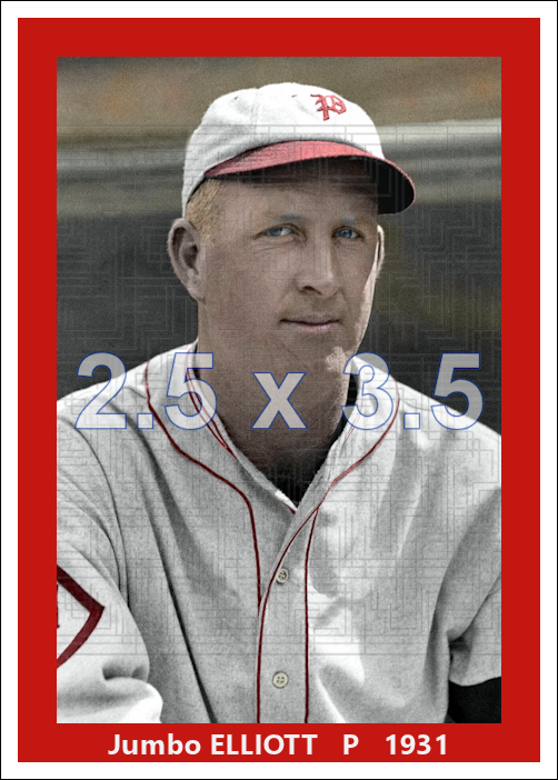 Jumbo Elliott - 1931 Philadelphia Phillies - choose a size & style