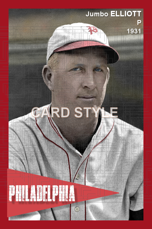 Jumbo Elliott - 1931 Philadelphia Phillies - choose a size & style