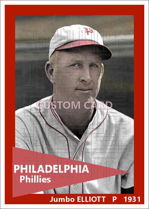 Jumbo Elliott - 1931 Philadelphia Phillies - choose a size & style