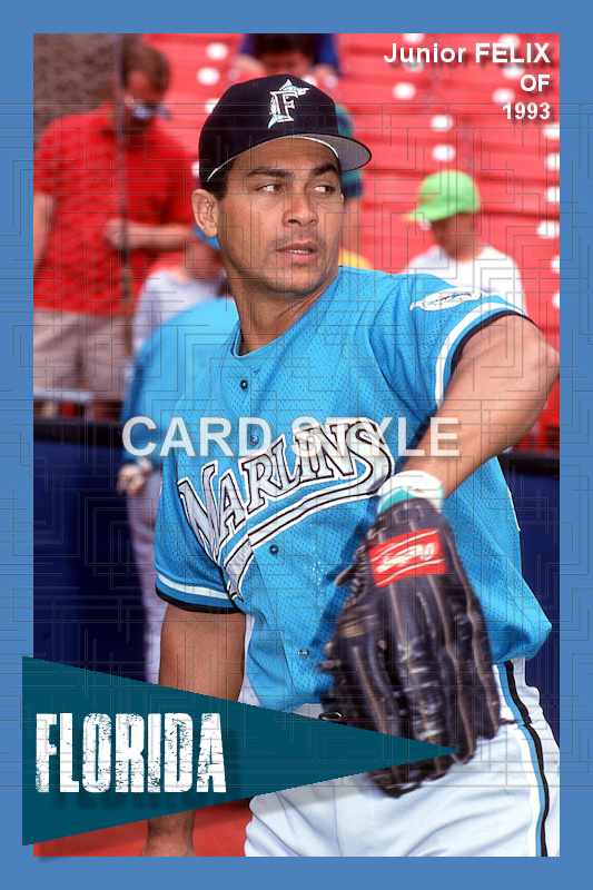 Junior Felix - 1993 Florida Marlins - choose a size & style