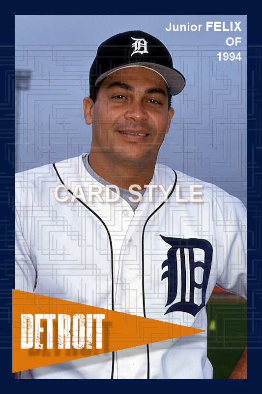 Junior Felix - 1994 Detroit Tigers - choose a size & style