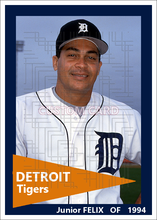Junior Felix - 1994 Detroit Tigers - choose a size & style