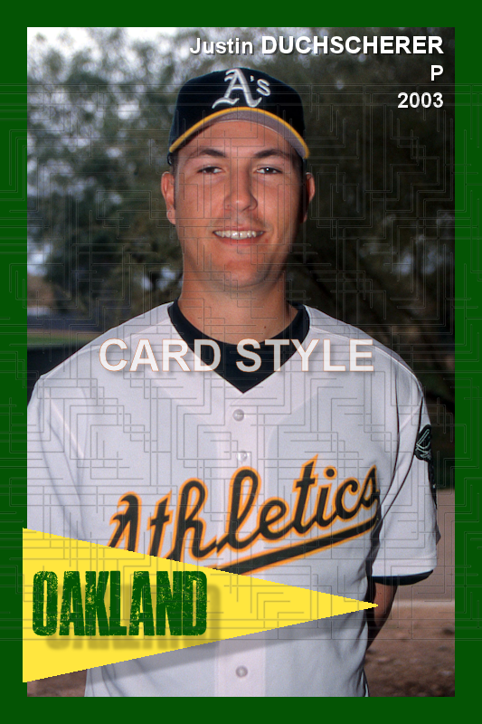 Justin Duchscherer - 2003 Oakland Athletics - choose a size & style