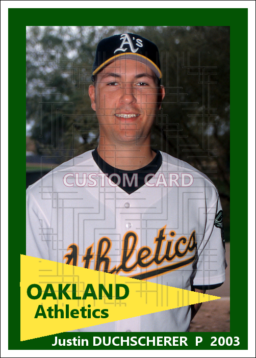 Justin Duchscherer - 2003 Oakland Athletics - choose a size & style