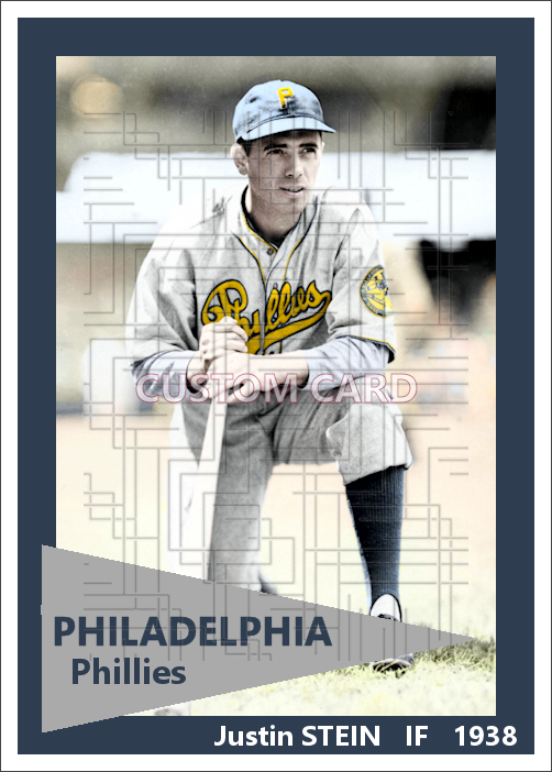 Justin Stein - 1938 Philadelphia Phillies - choose a size & style