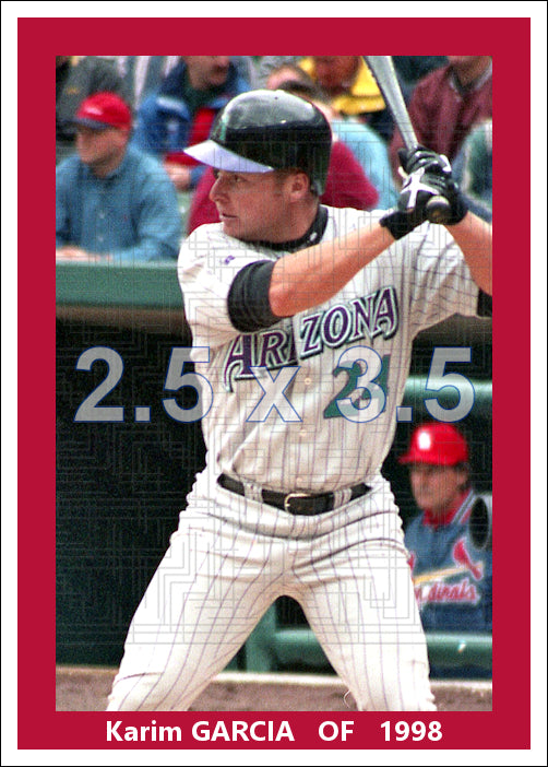Karim Garcia - 1998 Arizona Diamondbacks - choose a size & style