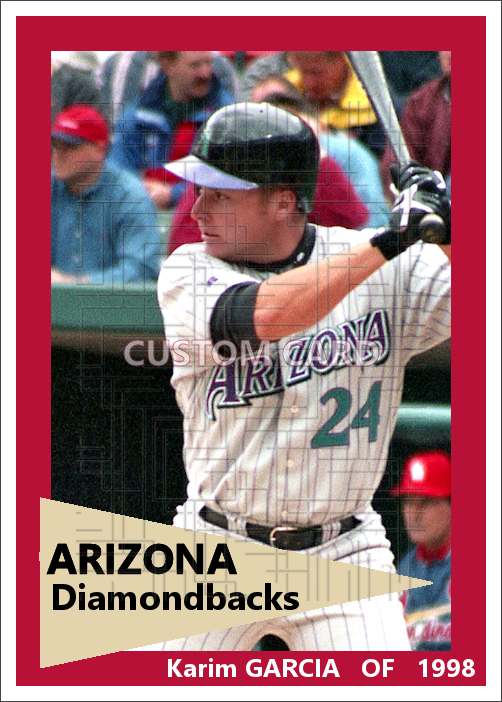 Karim Garcia - 1998 Arizona Diamondbacks - choose a size & style