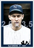 Karl Drews - 1947 New York Yankees - choose a size & style