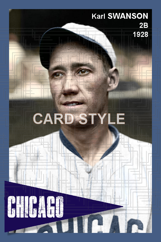 Karl Swanson - 1928 Chicago White Sox - choose a size & style