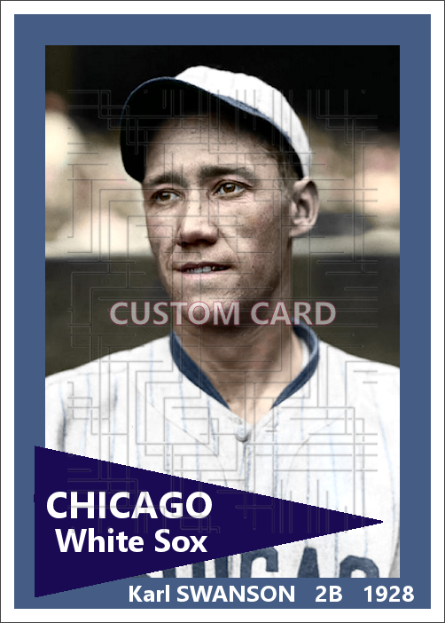 Karl Swanson - 1928 Chicago White Sox - choose a size & style