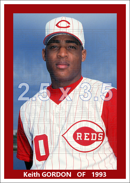 Keith Gordon - 1993 Cincinnati Reds - choose a size & style