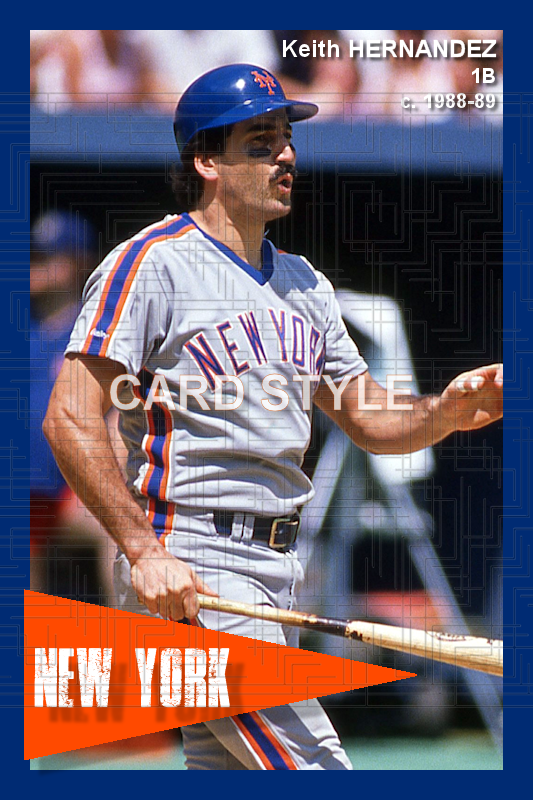 Keith Hernandez - 1988-89 New York Mets - choose a size & style
