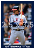 Keith Hernandez - 1990 Cleveland Indians - choose a size & style