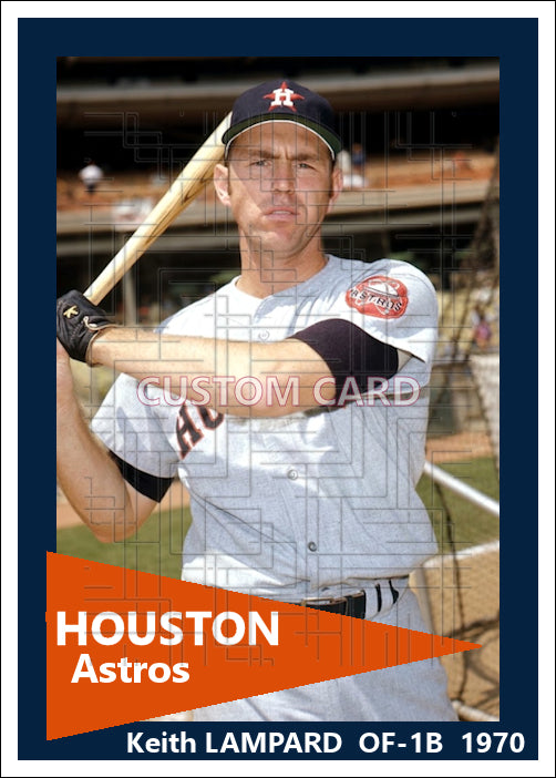 Keith Lampard - 1970 Houston Astros - choose a size & style