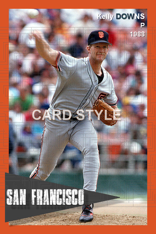 Kelly Downs - 1988 San Francisco Giants - choose a size & style