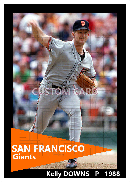 Kelly Downs - 1988 San Francisco Giants - choose a size & style