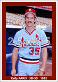 Kelly Paris - 1982 St. Louis Cardinals - choose a size & style