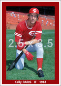 Kelly Paris - 1983 Cincinnati Reds - choose a size & style