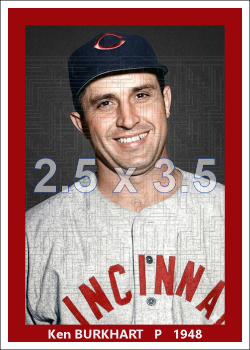 Ken Burkhart - 1948 Cincinnati Reds - choose a size & style