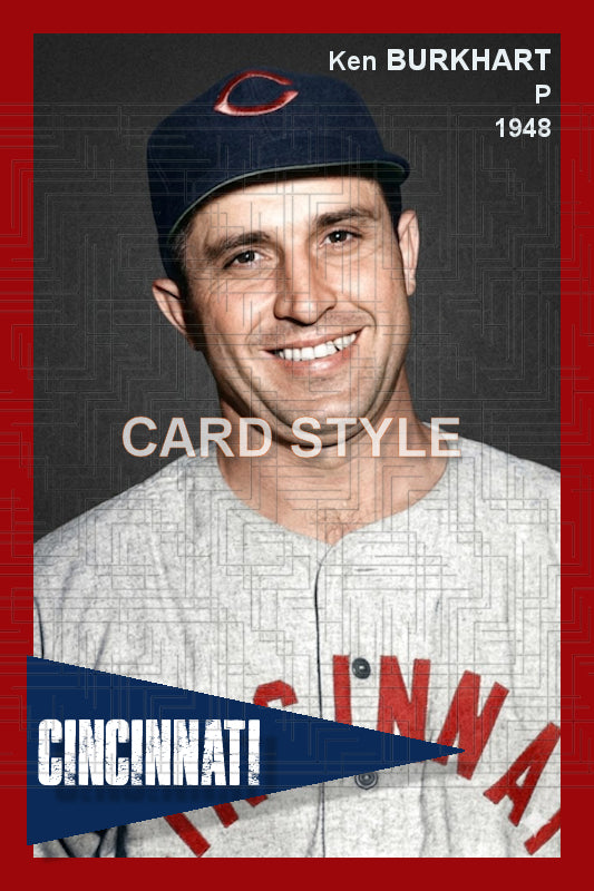 Ken Burkhart - 1948 Cincinnati Reds - choose a size & style