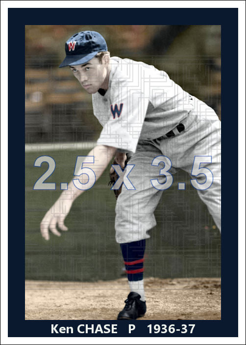 Ken Chase - 1936-37 Washington Senators - choose a size & style