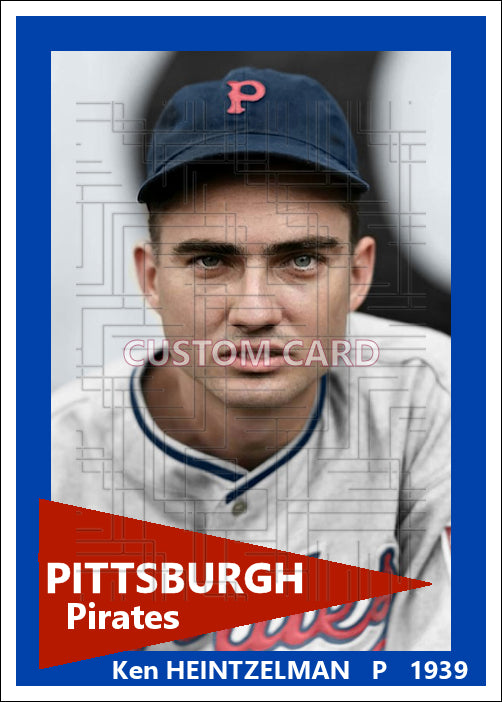 Ken Heintzelman - 1939 Pittsburgh Pirates - choose a size & style