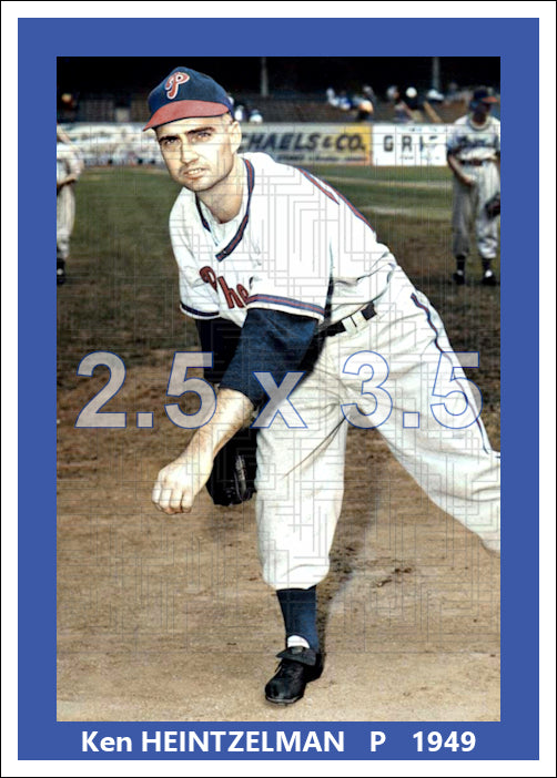 Ken Heintzelman - 1949 Philadelphia Phillies - choose a size & style