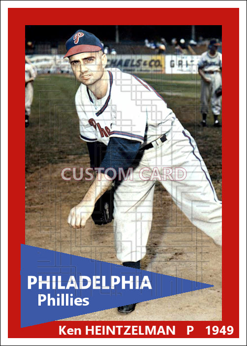 Ken Heintzelman - 1949 Philadelphia Phillies - choose a size & style