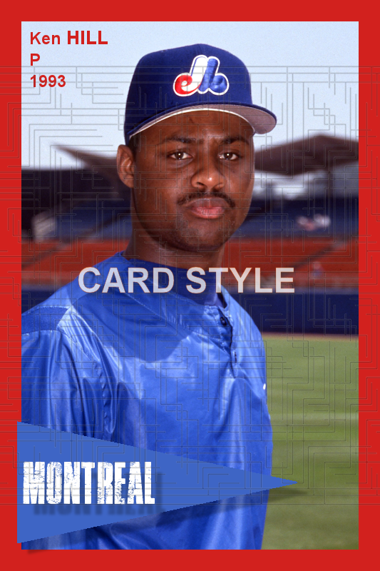 Ken Hill - 1993 Montreal Expos - choose a size & style