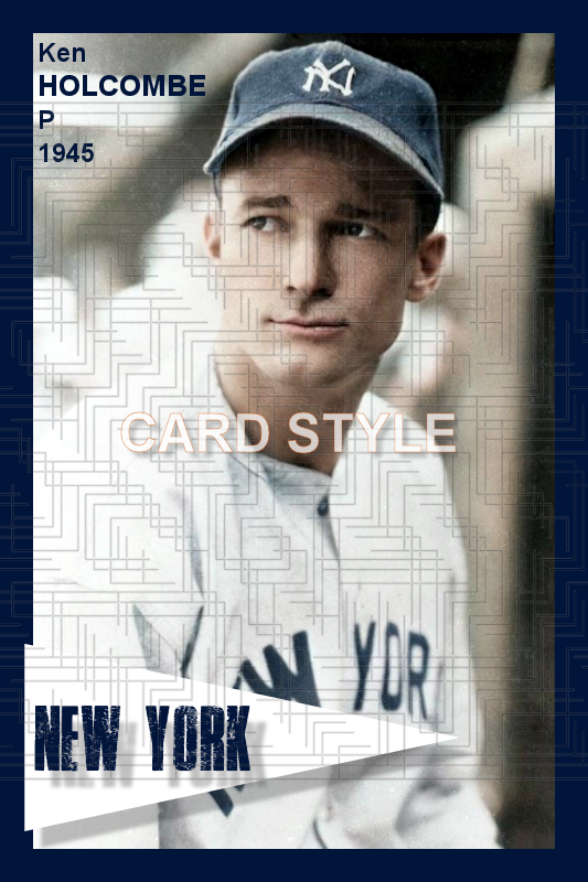 Ken Holcombe - 1945 New York Yankees - choose a size & style