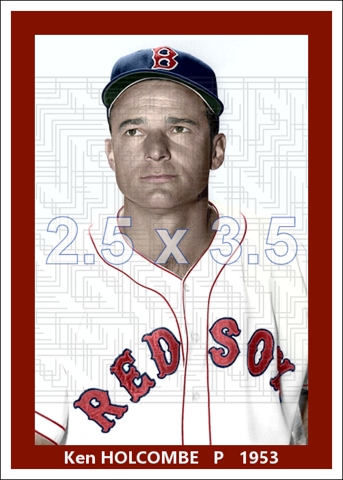 Ken Holcombe - 1953 Boston Red Sox - choose a size & style