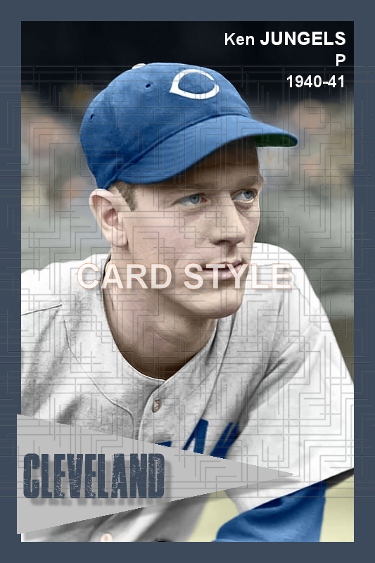 Ken Jungels - 1940-41 Cleveland Indians - choose a size & style