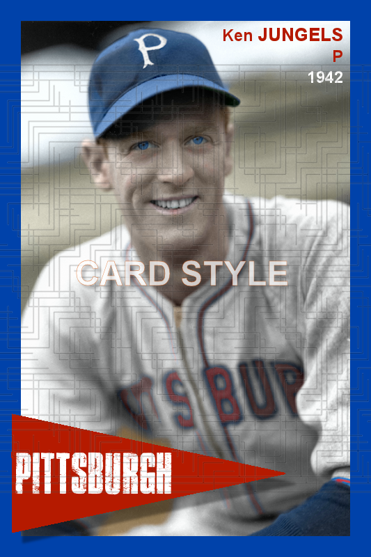 Ken Jungels - 1942 Pittsburgh Pirates - choose a size & style