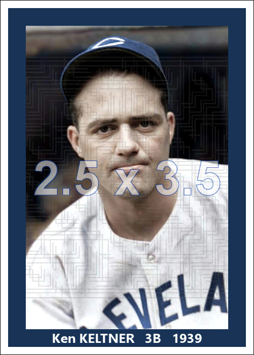 Ken Keltner - 1939 Cleveland Indians - choose a size & style