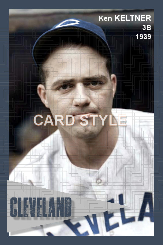 Ken Keltner - 1939 Cleveland Indians - choose a size & style
