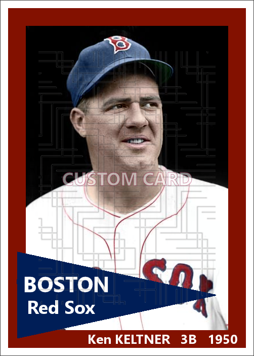 Ken Keltner - 1950 Boston Red Sox - choose a size & style