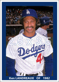Ken Landreaux - 1982 Los Angeles Dodgers - choose a size & style